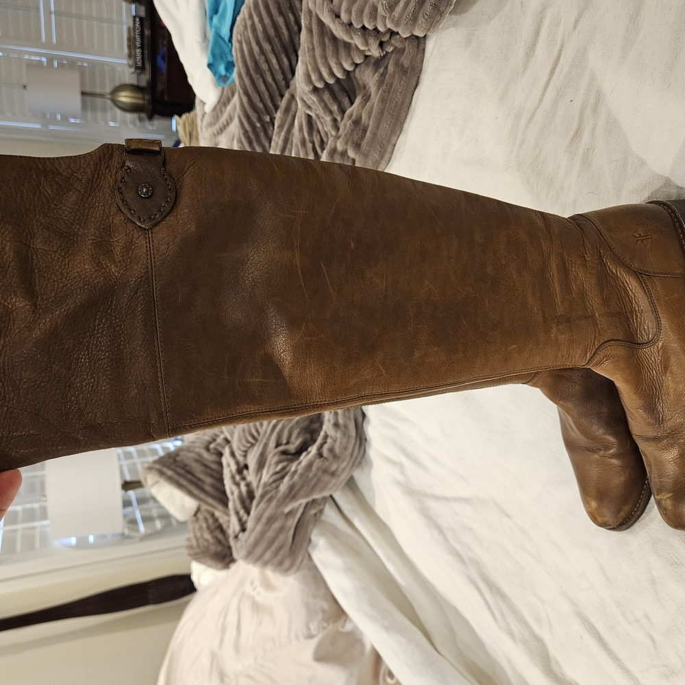 FRYE Brown Leather Knee-High Boots